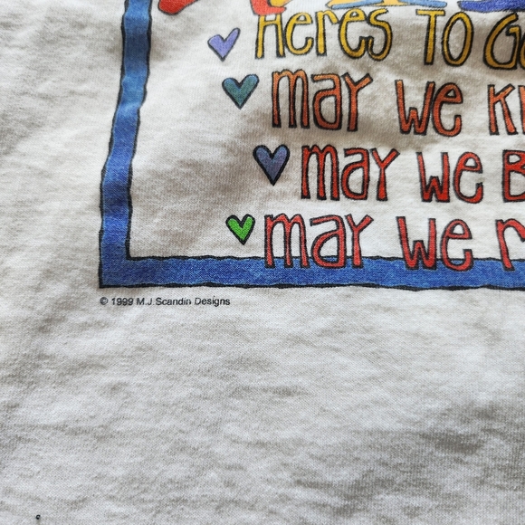 90s Here's To Good Women Feminist Long Sleeve Tshirt - Picture 4 of 8